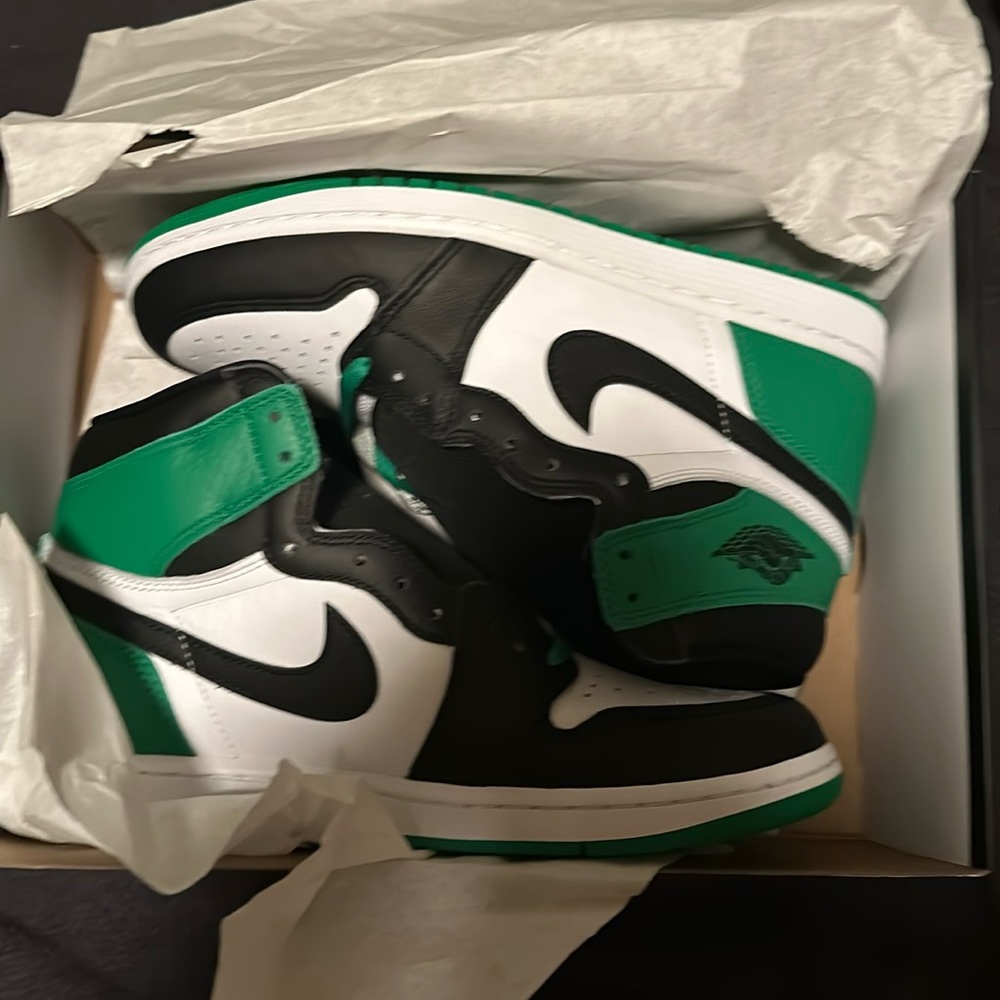 Some pine green Jordan ones